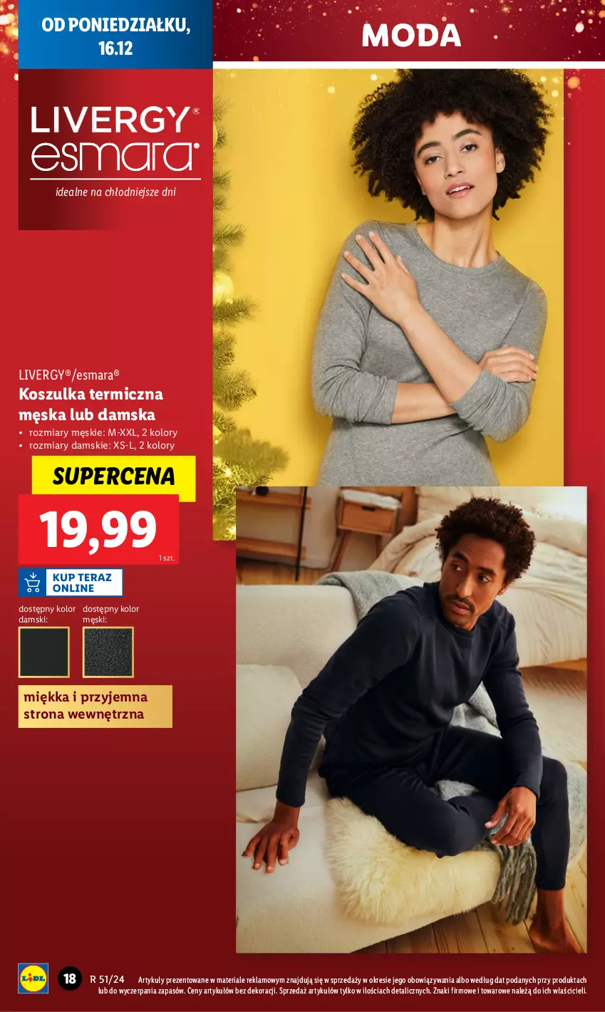 Gazetka promocyjna Lidl - GAZETKA - ważna 16.12 do 22.12.2024 - strona 18 - produkty: Kosz, Koszulka, Moda