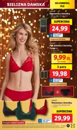 Gazetka promocyjna Lidl - GAZETKA - Gazetka - ważna od 22.12 do 22.12.2024 - strona 39 - produkty: Biustonosz, Bielizna, Figi