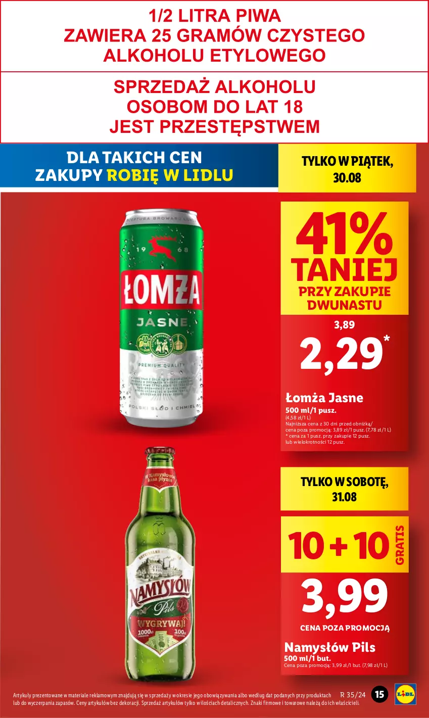 Gazetka promocyjna Lidl - GAZETKA - ważna 29.08 do 31.08.2024 - strona 15 - produkty: Gra, Namysłów