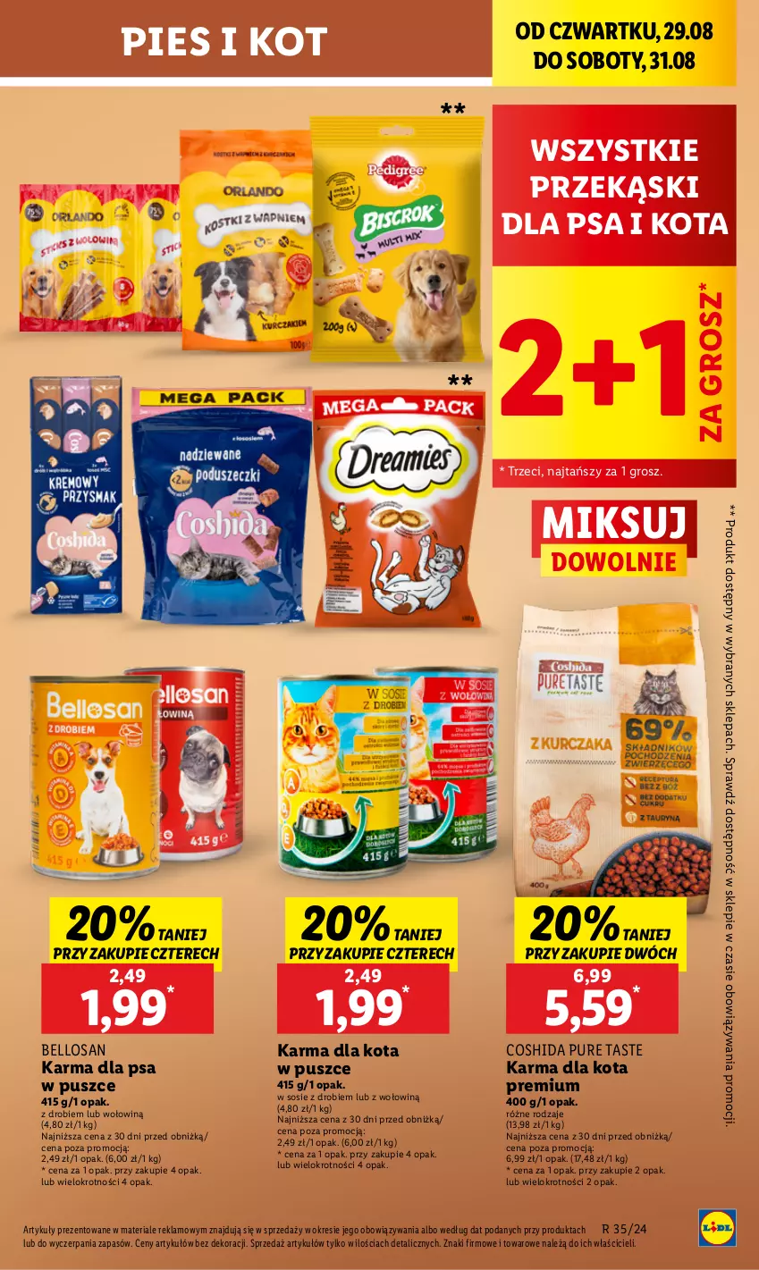 Gazetka promocyjna Lidl - GAZETKA - ważna 29.08 do 31.08.2024 - strona 47 - produkty: Bell, Przekąski dla psa, Pur, Sos