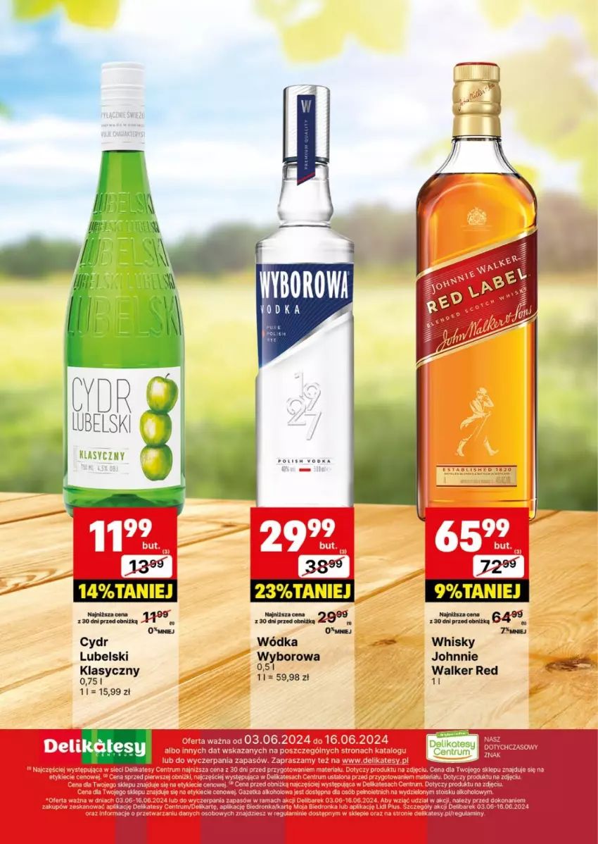 Gazetka promocyjna Delikatesy Centrum - DeliBarek DC23-DC24 - ważna 03.06 do 16.06.2024 - strona 16 - produkty: Dron, Rama, Rum, Whisky, Wódka, Wyborowa