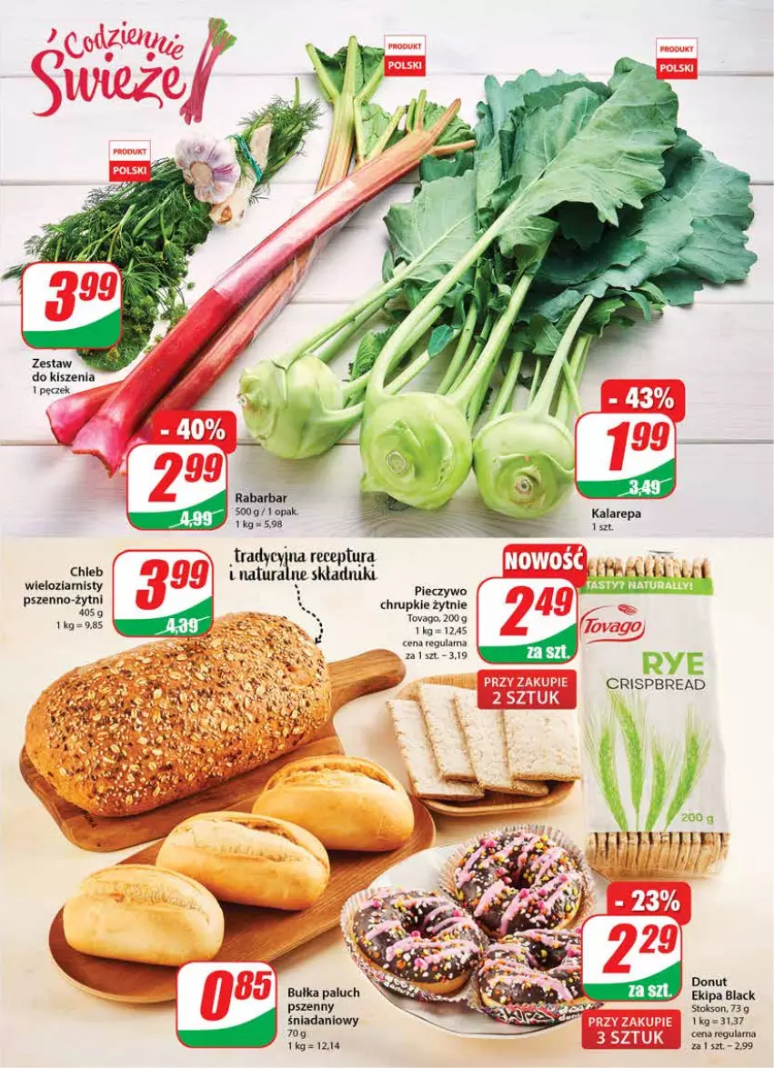 Gazetka promocyjna Dino - Gazetka 22 - ważna 31.05 do 06.06.2023 - strona 13 - produkty: Bułka, Chleb, Chrupki, Danio, Donut, Lack, Piec, Pieczywo, Pieczywo chrupkie