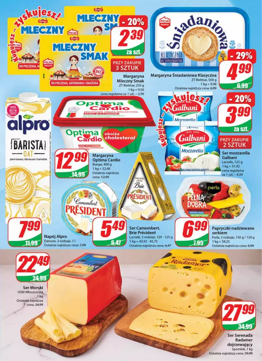 Gazetka promocyjna Dino - Gazetka 22 - ważna 31.05 do 06.06.2023 - strona 15 - produkty: Danio, Fa, Margaryna, Radamer, Ser