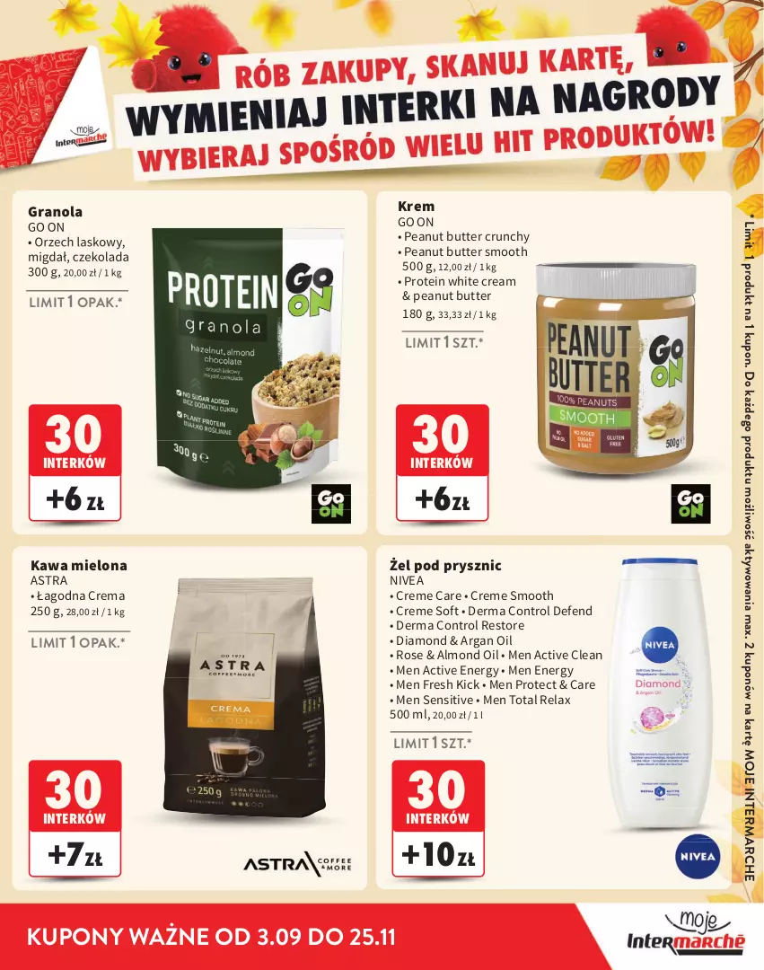 Gazetka promocyjna Intermarche - Gazetka Intermarche - ważna 03.09 do 25.11.2026 - strona 21 - produkty: Control, Czekolada, Gra, Granola, Kawa, Kawa mielona, Nivea