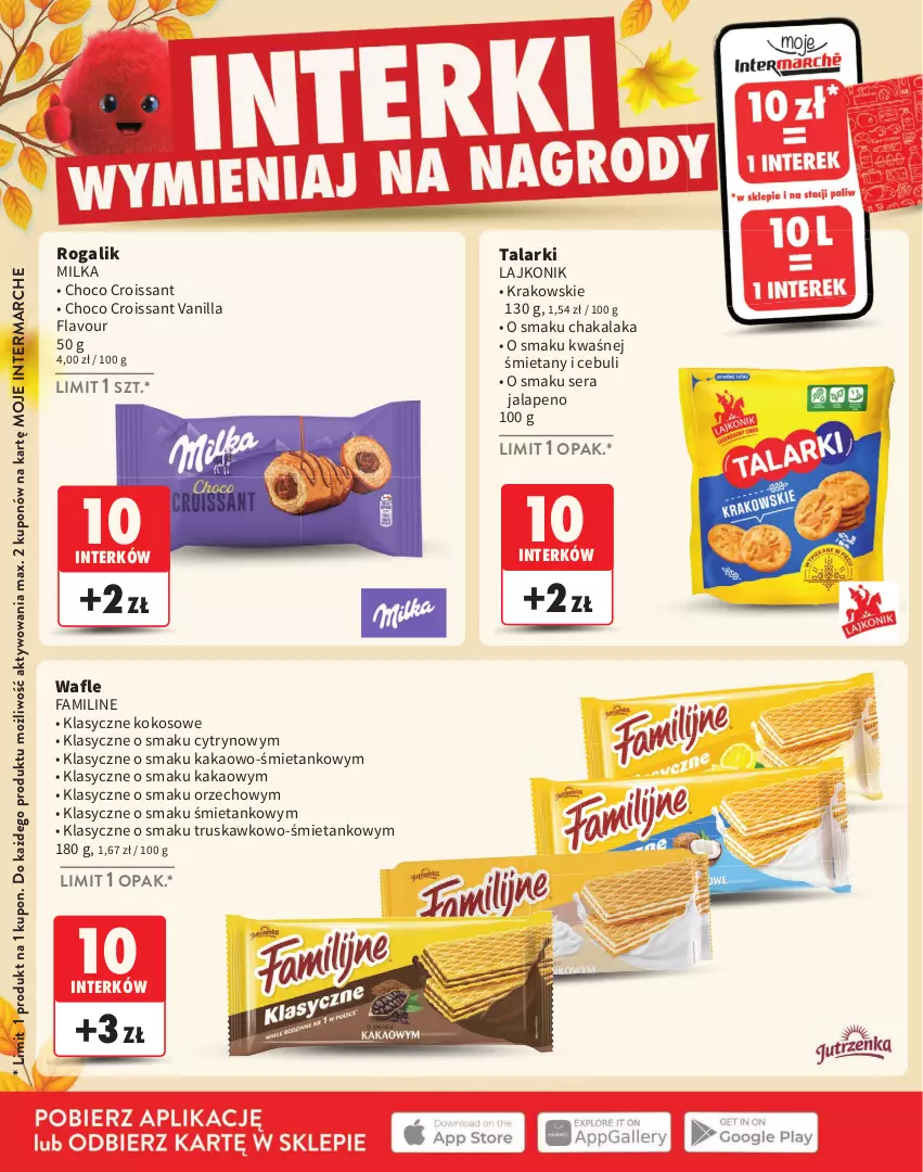 Gazetka promocyjna Intermarche - Gazetka Intermarche - ważna 03.09 do 25.11.2026 - strona 4 - produkty: Croissant, Fa, Kakao, Kokos, Lajkonik, Milka, Rogal, Ser, Wafle