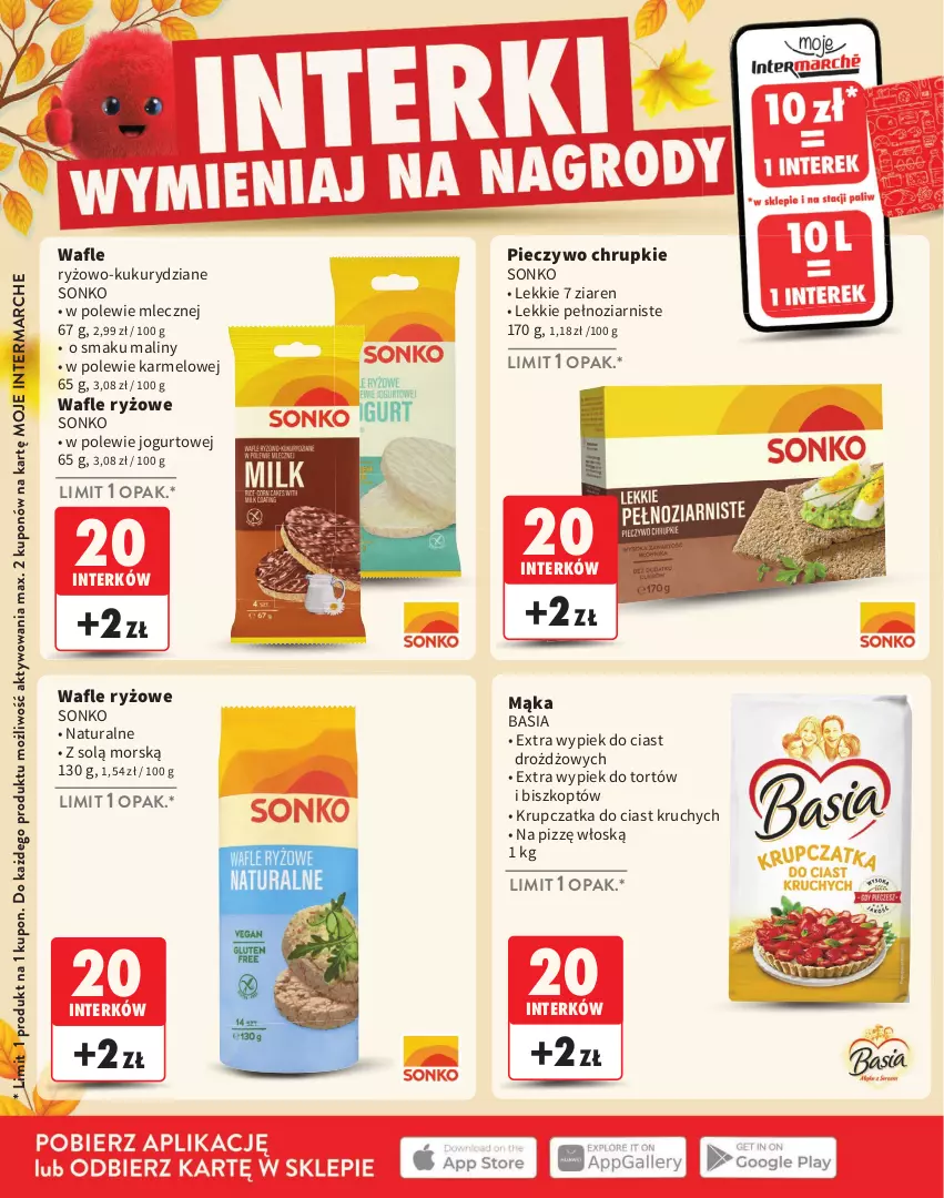 Gazetka promocyjna Intermarche - Gazetka Intermarche - ważna 03.09 do 25.11.2026 - strona 6 - produkty: Basia, Chrupki, Jogurt, Mąka, Maliny, Piec, Pieczywo, Pieczywo chrupkie, Ryż, Sonko, Wafle