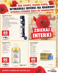 Gazetka promocyjna Intermarche - Gazetka Intermarche - Gazetka - ważna od 25.11 do 25.11.2026 - strona 27 - produkty: Krem do twarzy, Gin, Dezodorant, Płyn micelarny, Sati, Lack, L’Oréal, Garnier, Olej, Nivea