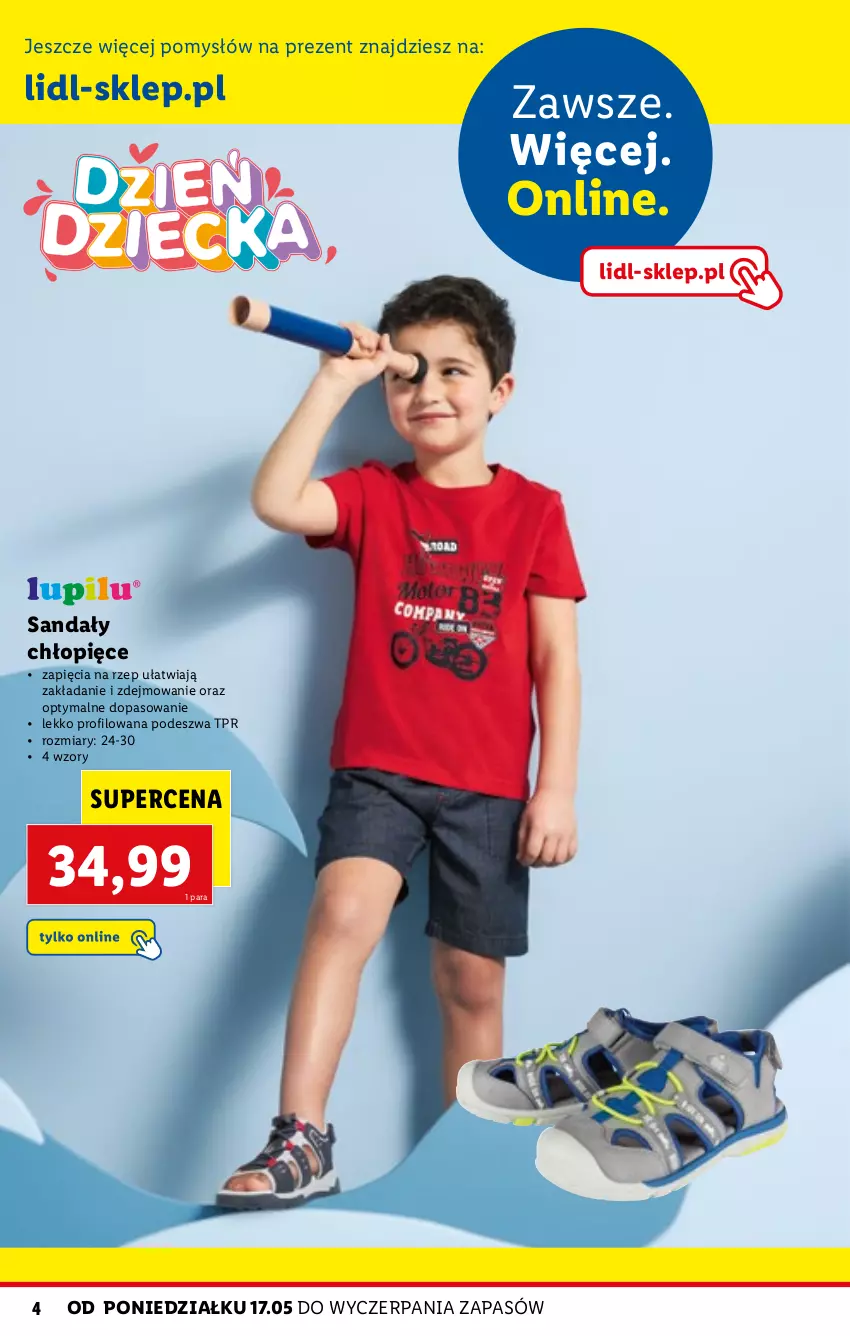 Gazetka promocyjna Lidl - KATALOG SKLEPU ONLINE - ważna 17.05 do 13.06.2021 - strona 4 - produkty: Sandał