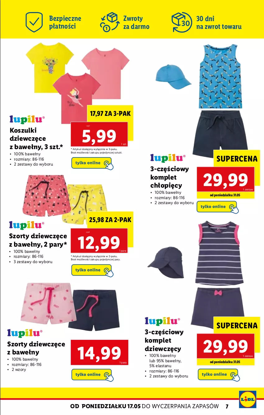 Gazetka promocyjna Lidl - KATALOG SKLEPU ONLINE - ważna 17.05 do 13.06.2021 - strona 7 - produkty: Kosz, Piec, Szorty