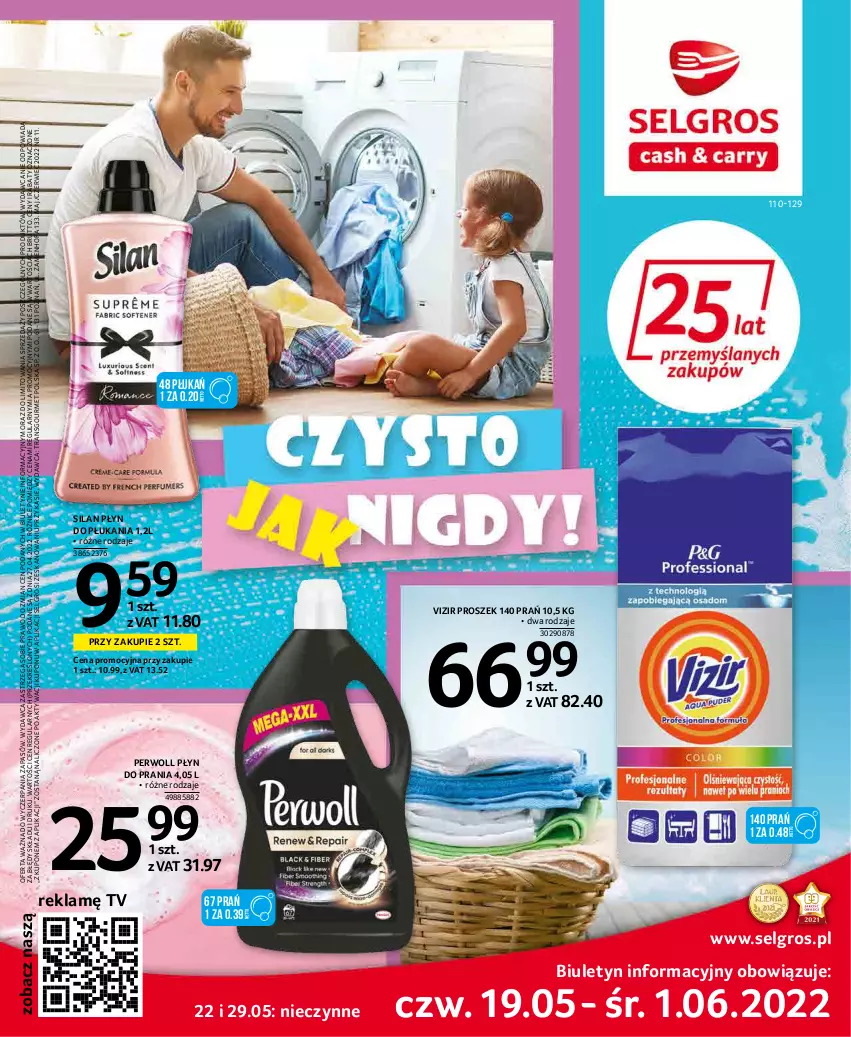 Gazetka promocyjna Selgros - Katalog Sprzątanie - ważna 22.04 do 31.12.2022 - strona 1 - produkty: Fa, LG, Perwoll, Płyn do płukania, Płyn do prania, Silan, Tran, Vizir