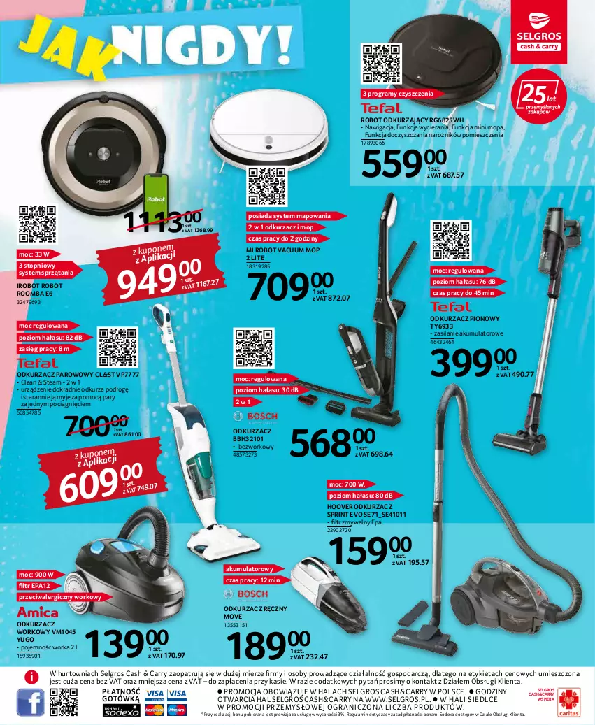 Gazetka promocyjna Selgros - Katalog Sprzątanie - ważna 22.04 do 31.12.2022 - strona 11 - produkty: Akumulator, Gra, IRobot, LG, Mop, Narożnik, Odkurzacz, Orka, Pociąg, Robot, Roomba, Silan, Sok, Top