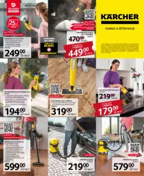 Gazetka promocyjna Selgros - Katalog Sprzątanie - Gazetka - ważna od 31.12 do 31.12.2022 - strona 12 - produkty: Odkurzacz, Mop, Rura, Mop parowy, Warka, Butelka ze spryskiwaczem, Bateria, Parownica, Akumulator