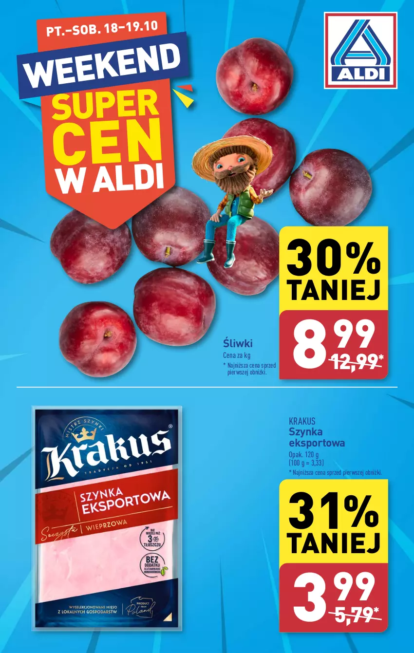 Gazetka promocyjna Aldi - Pełna oferta - ważna 14.10 do 19.10.2024 - strona 26 - produkty: Krakus, Por, Sport, Szynka