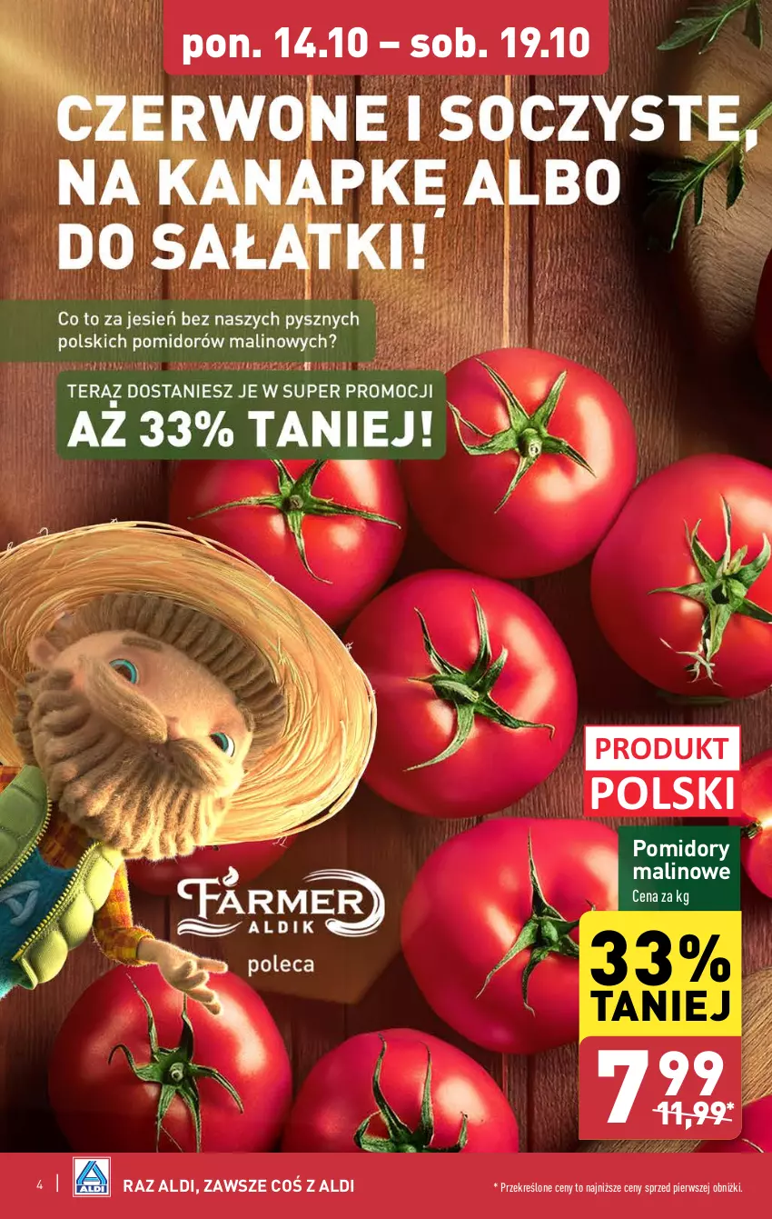 Gazetka promocyjna Aldi - Pełna oferta - ważna 14.10 do 19.10.2024 - strona 4 - produkty: Pomidory