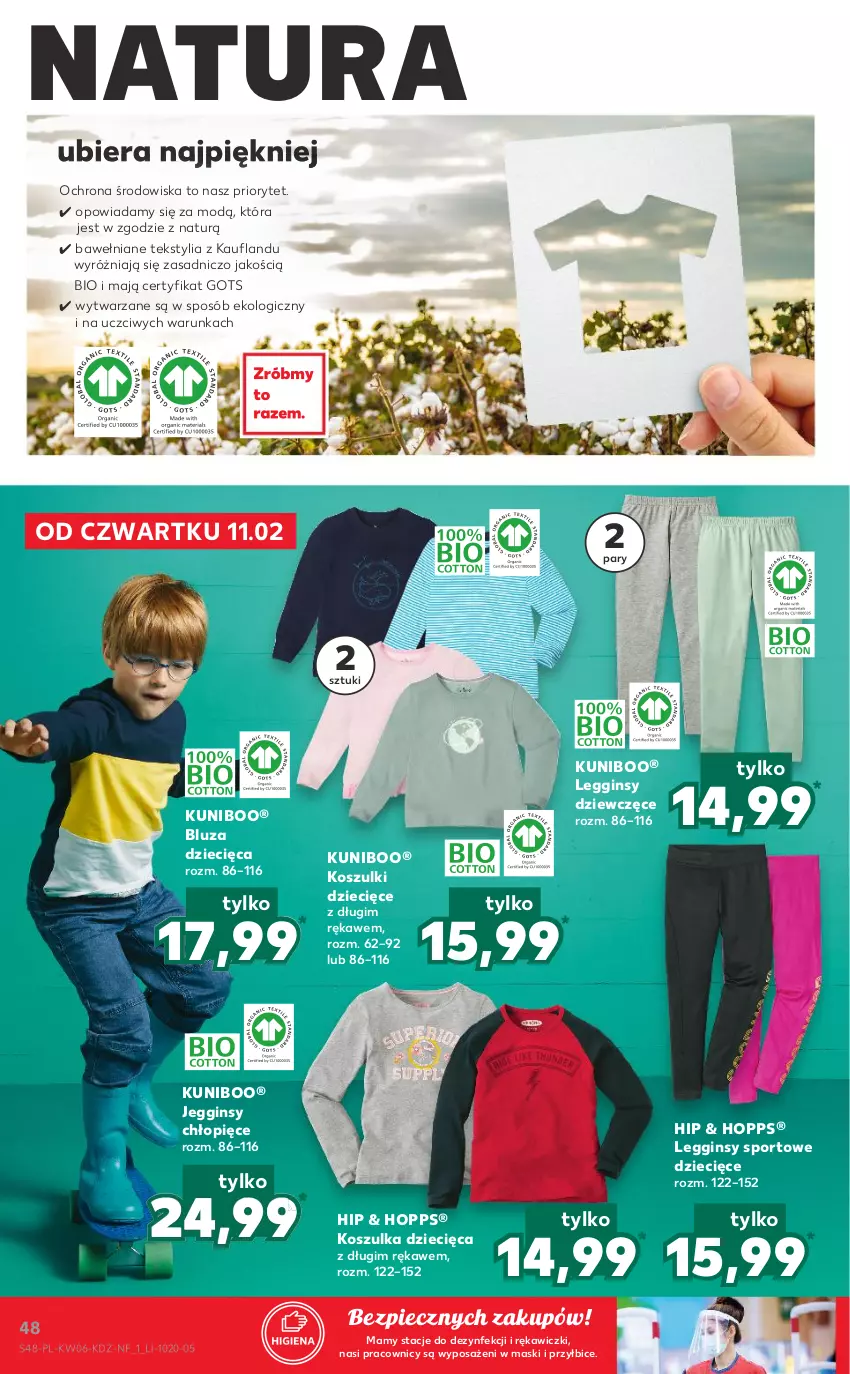 Gazetka promocyjna Kaufland - OFERTA TYGODNIA - ważna 11.02 do 17.02.2021 - strona 48 - produkty: BIC, Bluza, Dzieci, Gin, Kosz, Koszulka, Legginsy, O nas, Piec, Por, Sport