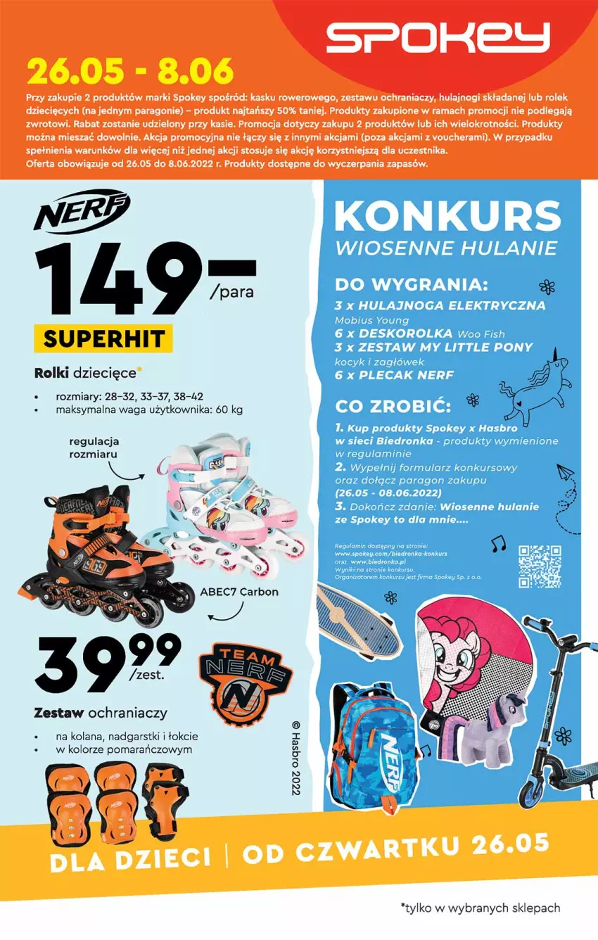 Gazetka promocyjna Biedronka - Okazje tygodnia - ważna 23.05 do 08.06.2022 - strona 23 - produkty: Brie, Dron, Dzieci, Fa, Kask, LANA, Por, Rama, Rower, Sól, Taft, Waga