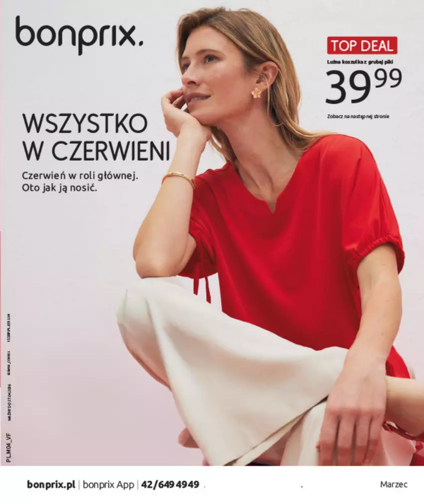 Gazetka promocyjna Bonprix - WSZYSTKO W CZERWIENI - ważna 30.03 do 27.04.2026 - strona 1