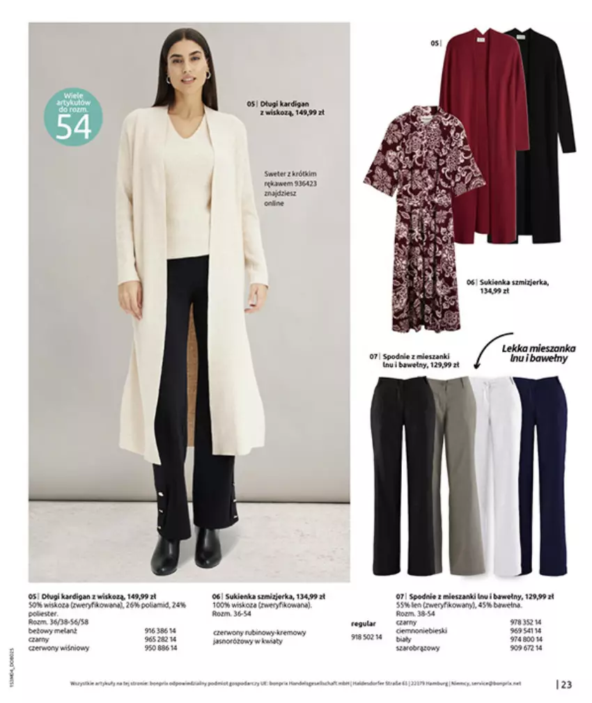 Gazetka promocyjna Bonprix - WSZYSTKO W CZERWIENI - ważna 30.03 do 27.04.2026 - strona 25 - produkty: Fa, Gry, HP, Kardigan, Koc, Lody, Spodnie