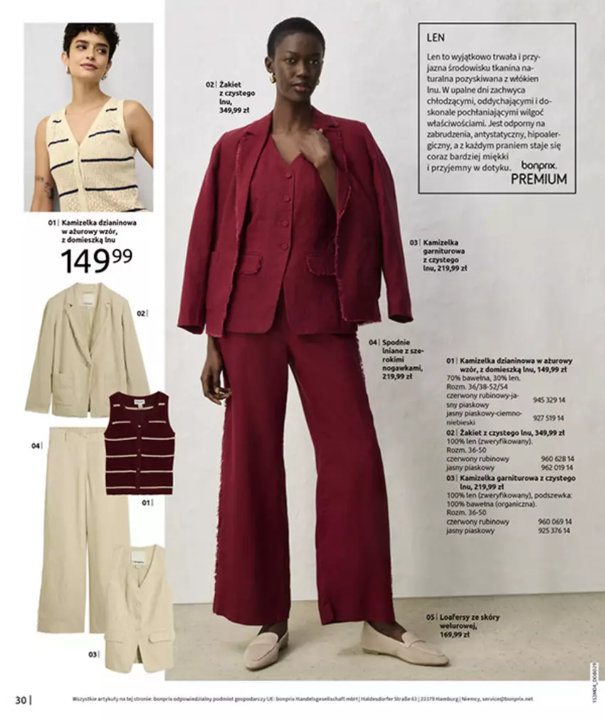 Gazetka promocyjna Bonprix - WSZYSTKO W CZERWIENI - ważna 30.03 do 27.04.2026 - strona 32 - produkty: Kamizelka, LG, Por, Rubin