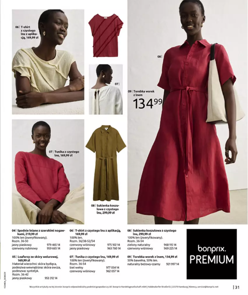 Gazetka promocyjna Bonprix - WSZYSTKO W CZERWIENI - ważna 30.03 do 27.04.2026 - strona 33 - produkty: Fa, Gry, Por, Tago, Torebka, Tunika