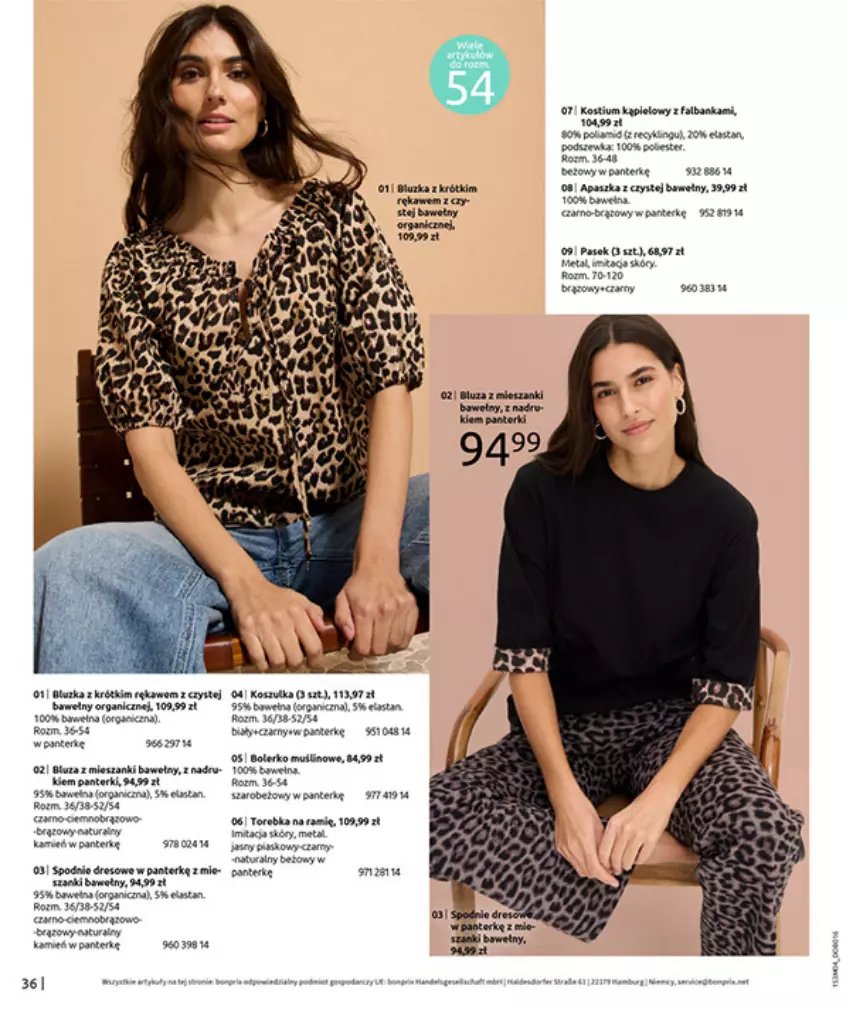 Gazetka promocyjna Bonprix - WSZYSTKO W CZERWIENI - ważna 30.03 do 27.04.2026 - strona 38 - produkty: Bluza, Bolerko, Fa, Kostium, Kosz, Koszulka, Top, Torebka