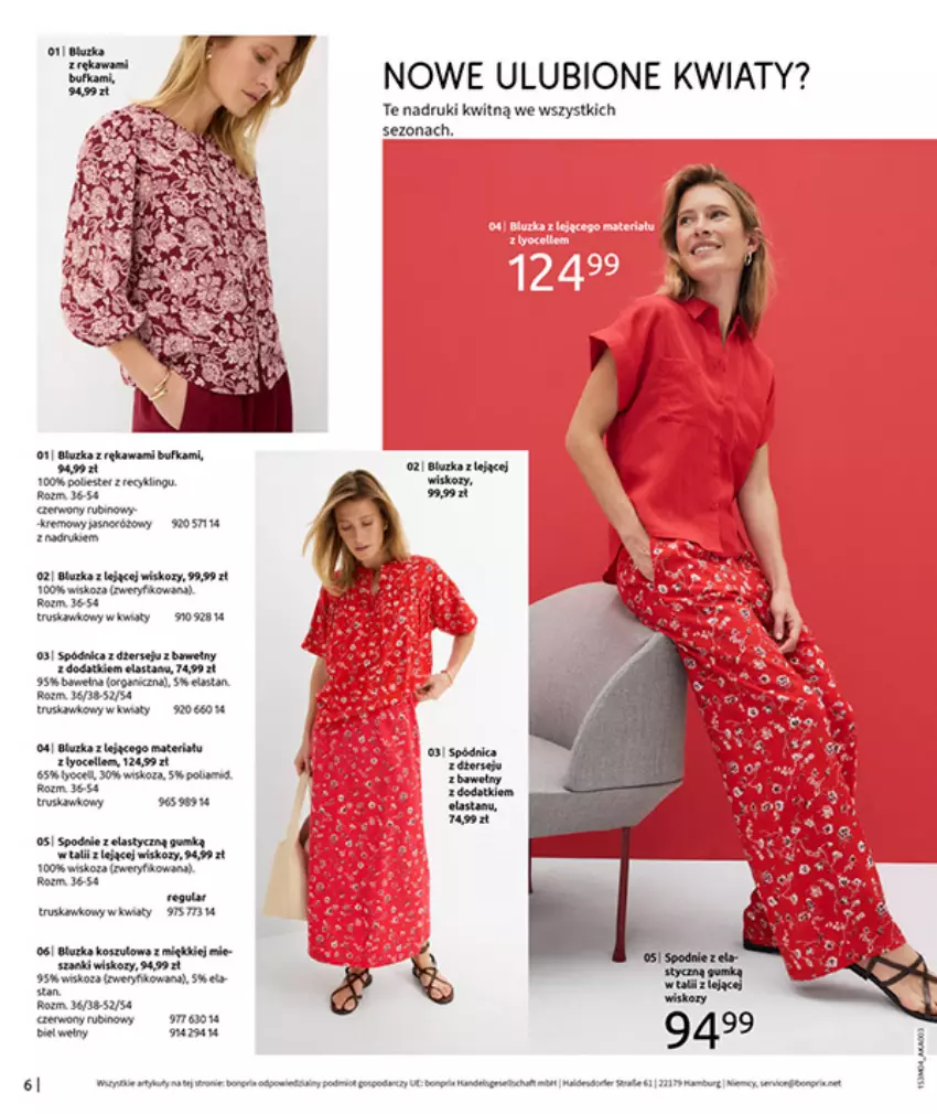 Gazetka promocyjna Bonprix - WSZYSTKO W CZERWIENI - ważna 30.03 do 27.04.2026 - strona 8 - produkty: Fa, Spódnica