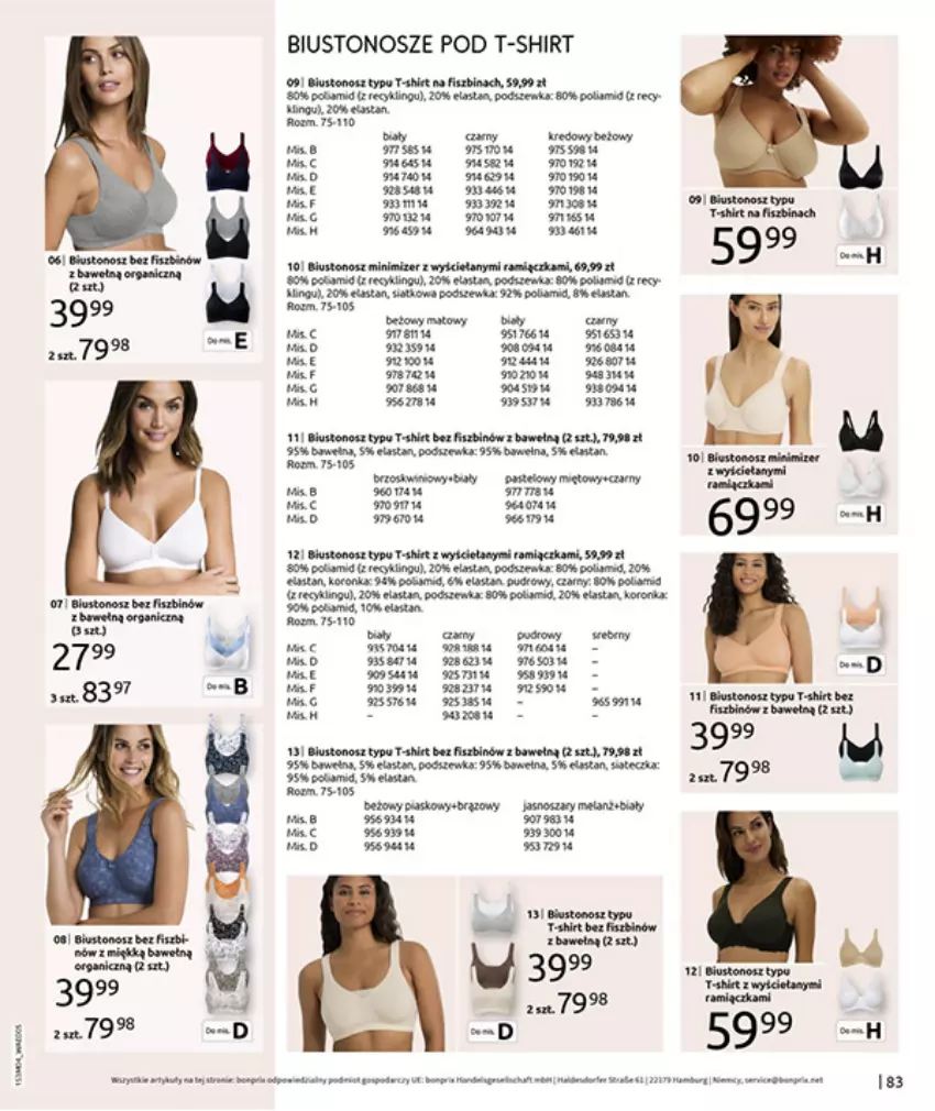 Gazetka promocyjna Bonprix - WSZYSTKO W CZERWIENI - ważna 30.03 do 27.04.2026 - strona 85 - produkty: Biustonosz, Fa, HP, Kawa, T-shirt