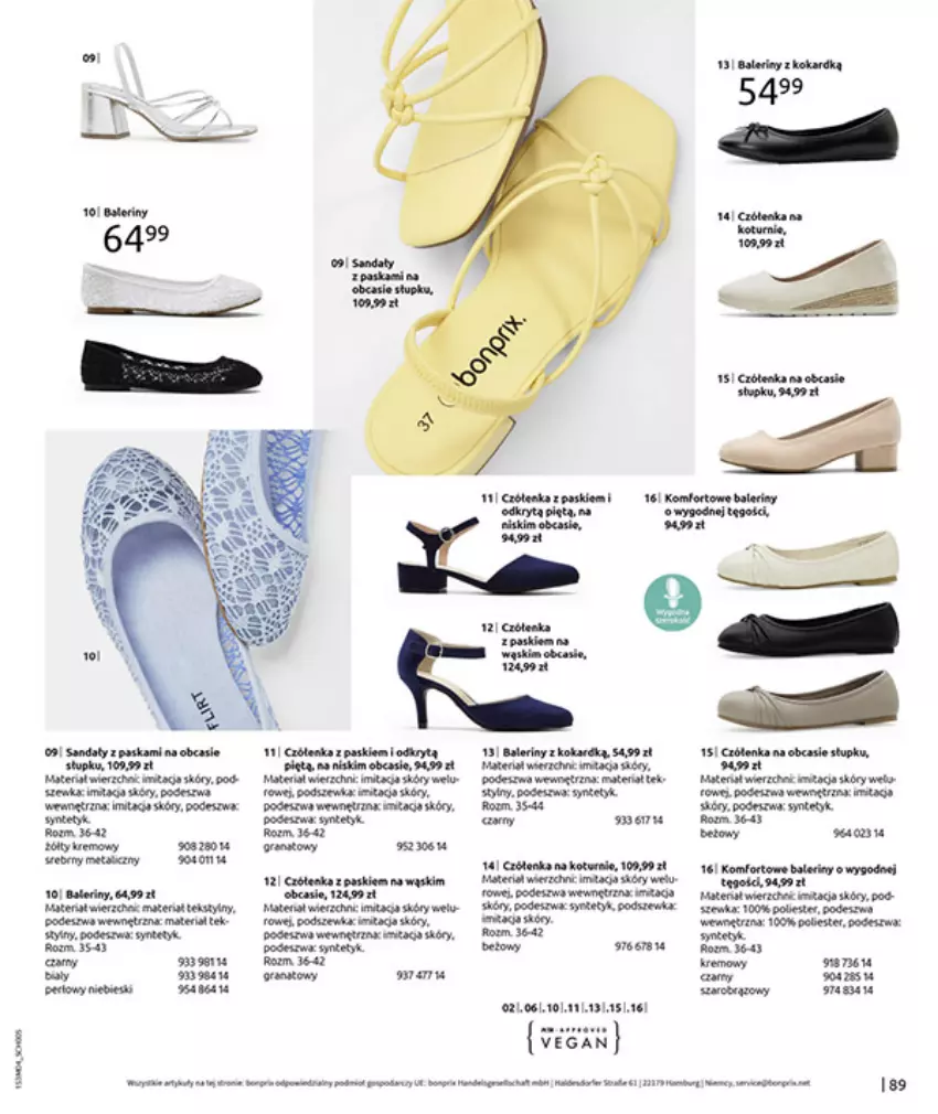 Gazetka promocyjna Bonprix - WSZYSTKO W CZERWIENI - ważna 30.03 do 27.04.2026 - strona 91 - produkty: Baleriny, Fa, Gra, Granat, Nike, Rama, Sandał, Ser