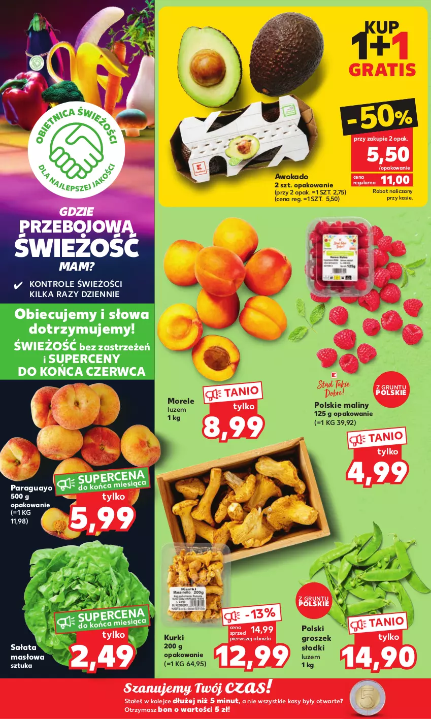 Gazetka promocyjna Kaufland - Mocny Start - ważna 26.06 do 28.06.2023 - strona 6 - produkty: Gra, Groszek, Grunt, Maliny, Masło, Olej, Sałat, Sałata masłowa