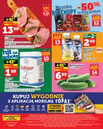 Gazetka promocyjna Topaz - Gazetka - Gazetka - ważna od 14.05 do 14.05.2025 - strona 28 - produkty: Ketchup, Cukier, Ogórek, Winiary, Schab wieprzowy, Napój mleczny, Waga, Grunt, Napój, Olej