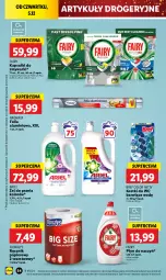 Gazetka promocyjna Lidl - GAZETKA - Gazetka - ważna od 07.12 do 07.12.2024 - strona 60 - produkty: Gin, Papier, Bref, Ręcznik, Fairy, Zmywarki, Flora, Ariel, Folia aluminiowa, Fa