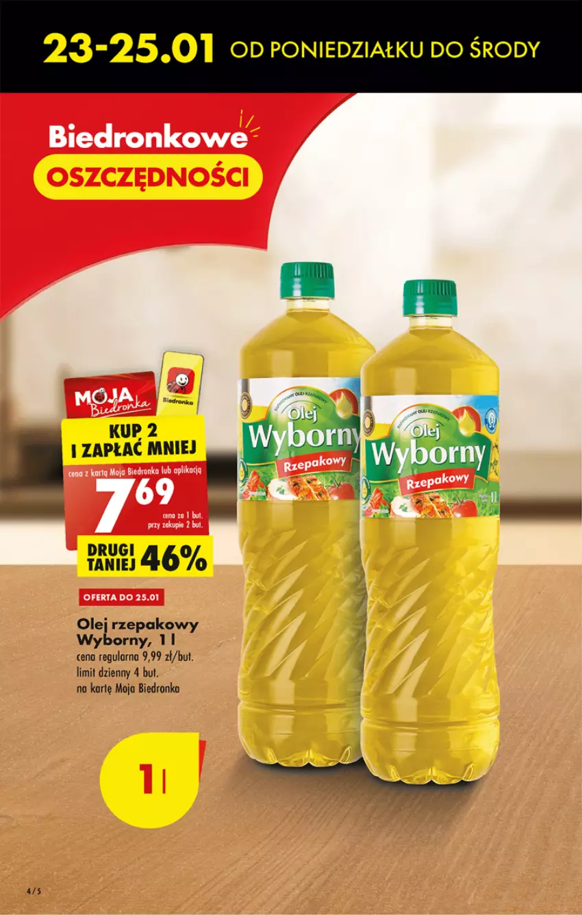 Gazetka promocyjna Biedronka - Gazetka - Biedronka.pl - ważna 23.01 do 28.01.2023 - strona 4 - produkty: Dron, Olej, Olej rzepakowy