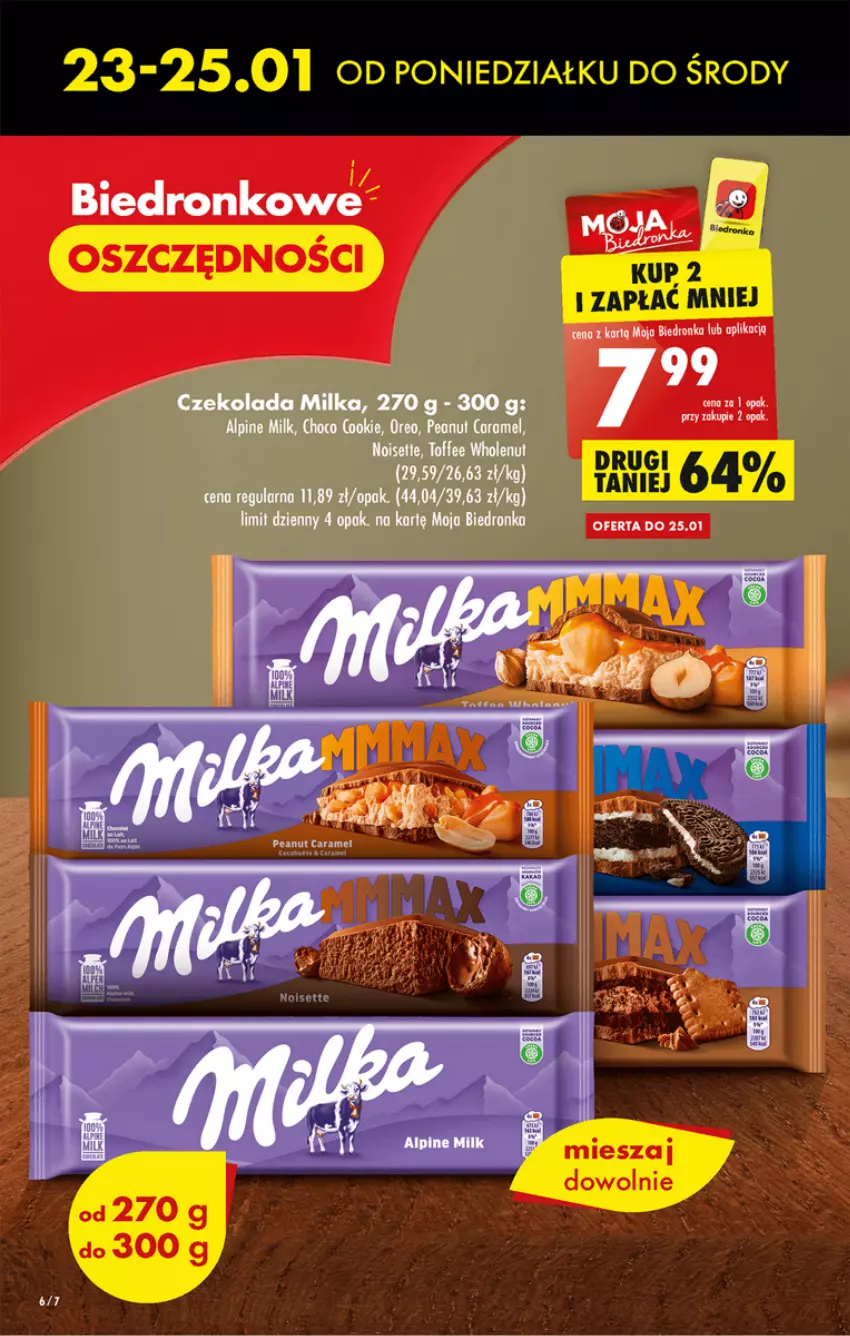 Gazetka promocyjna Biedronka - Gazetka - Biedronka.pl - ważna 23.01 do 28.01.2023 - strona 6 - produkty: Czekolada, Dron, Milka, Oreo