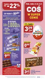 Gazetka promocyjna Aldi - Pełny katalog - Gazetka - ważna od 05.11 do 05.11.2022 - strona 9 - produkty: Schogetten, Lody, Czekolada, Ciepłe lody, Kinder, Milka