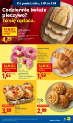Gazetka promocyjna Lidl - GAZETKA - Gazetka - ważna od 07.01 do 07.01.2026 - strona 35 - produkty: Piec, Focaccia, Croissant, Pieczywo, Chleb, Donut