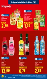 Gazetka promocyjna Lidl - GAZETKA - Gazetka - ważna od 07.01 do 07.01.2026 - strona 46 - produkty: Mus, Kaktus, Napoje, Syrop, Limonka, Kubuś Waterrr, Kubuś, Pokémon, Mango, Napój, Herbapol