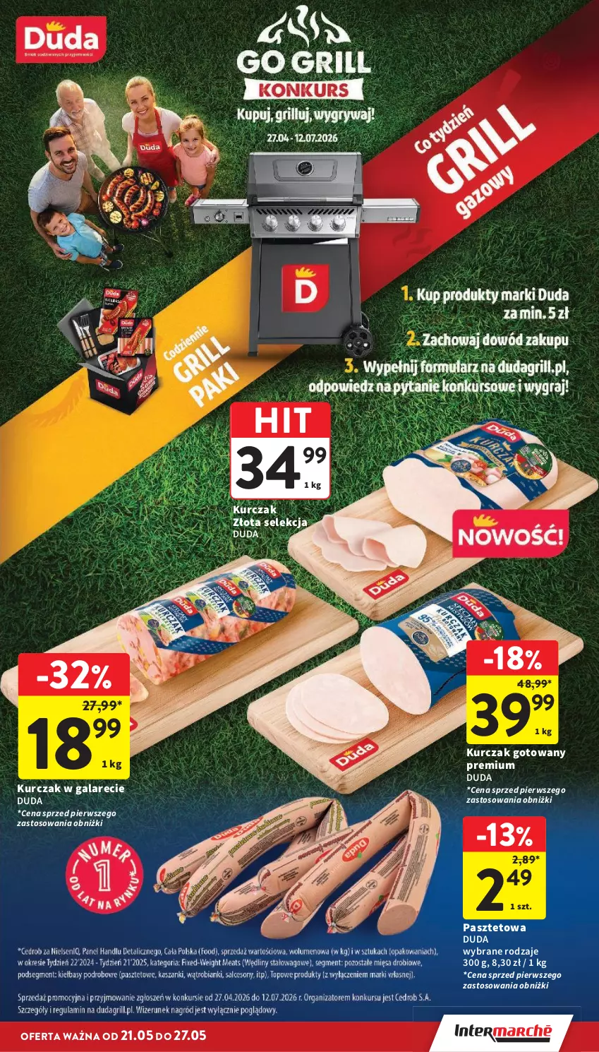 Gazetka promocyjna Intermarche - Gazetka Intermarche - ważna 21.05 do 27.05.2026 - strona 17 - produkty: Duda, Gala, Kurczak, Kurczak gotowany, Pasztet