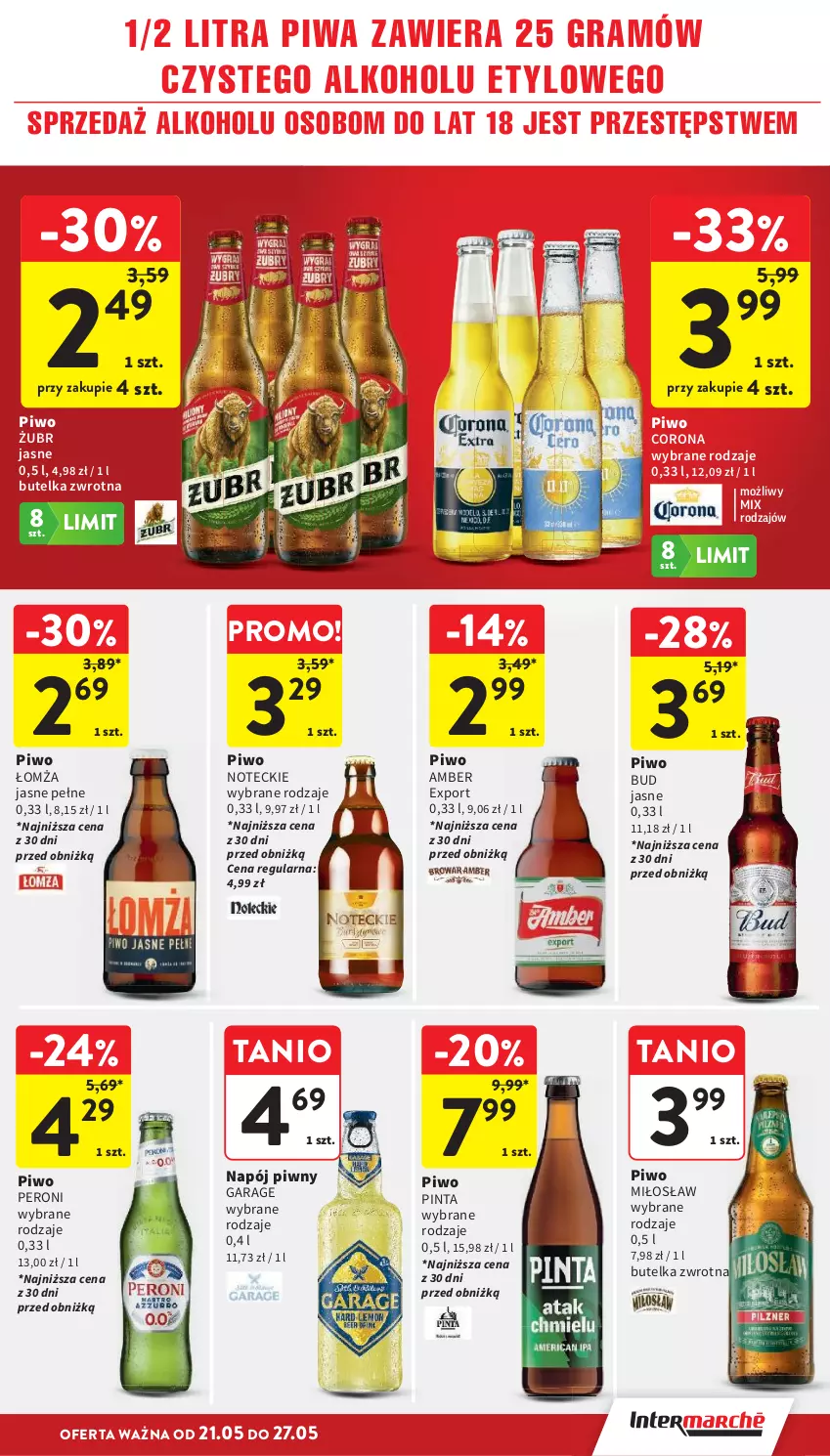 Gazetka promocyjna Intermarche - Gazetka Intermarche - ważna 21.05 do 27.05.2026 - strona 37 - produkty: Gra, Napój, Piwa, Piwo, Por