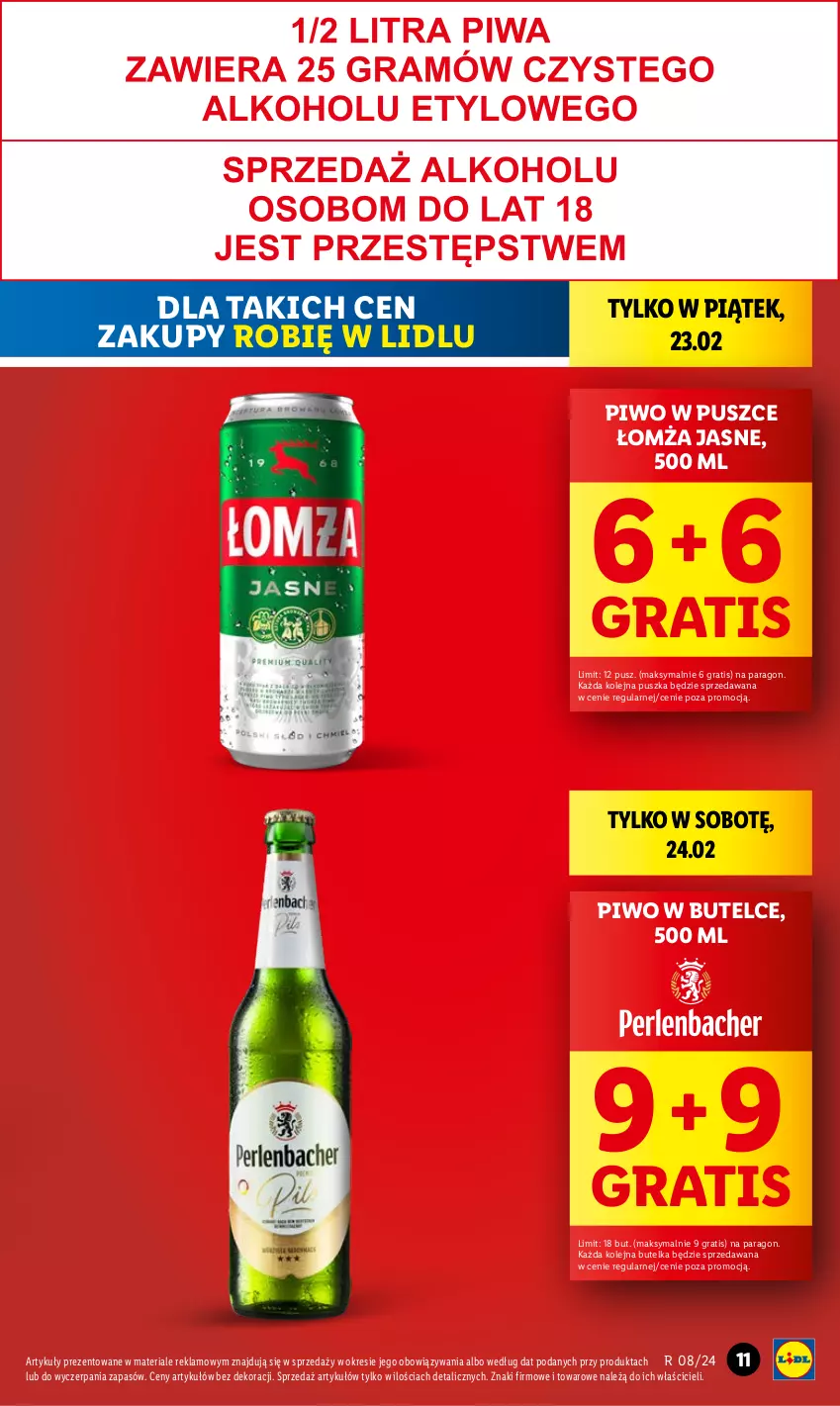 Gazetka promocyjna Lidl - GAZETKA - ważna 22.02 do 24.02.2024 - strona 11 - produkty: Gra, Olej, Piwo