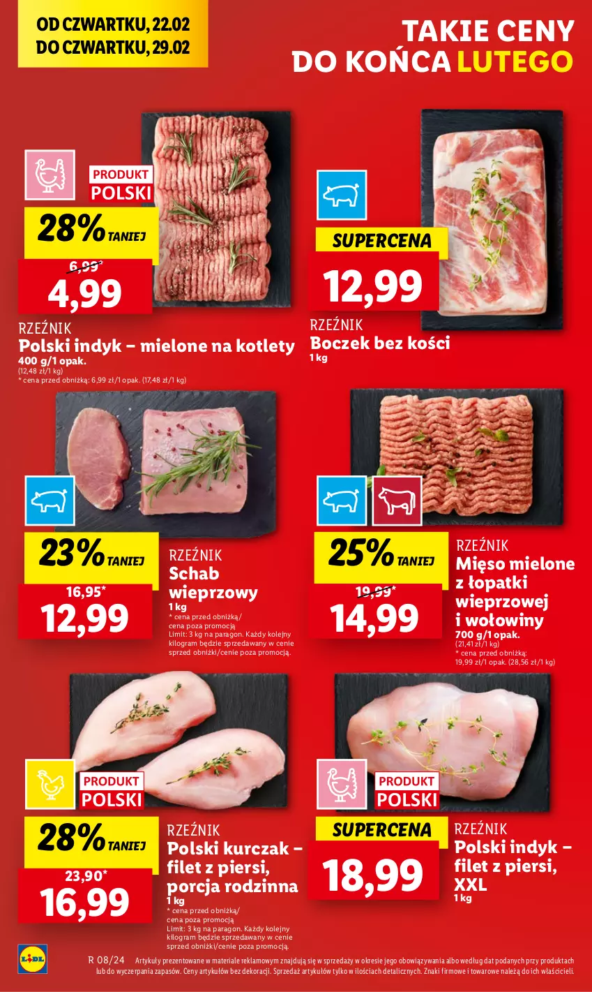 Gazetka promocyjna Lidl - GAZETKA - ważna 22.02 do 24.02.2024 - strona 20 - produkty: Boczek, Gra, Kotlet, Kurczak, Mięso, Mięso mielone, Mięso mielone z łopatki wieprzowej, Olej, Por, Schab wieprzowy