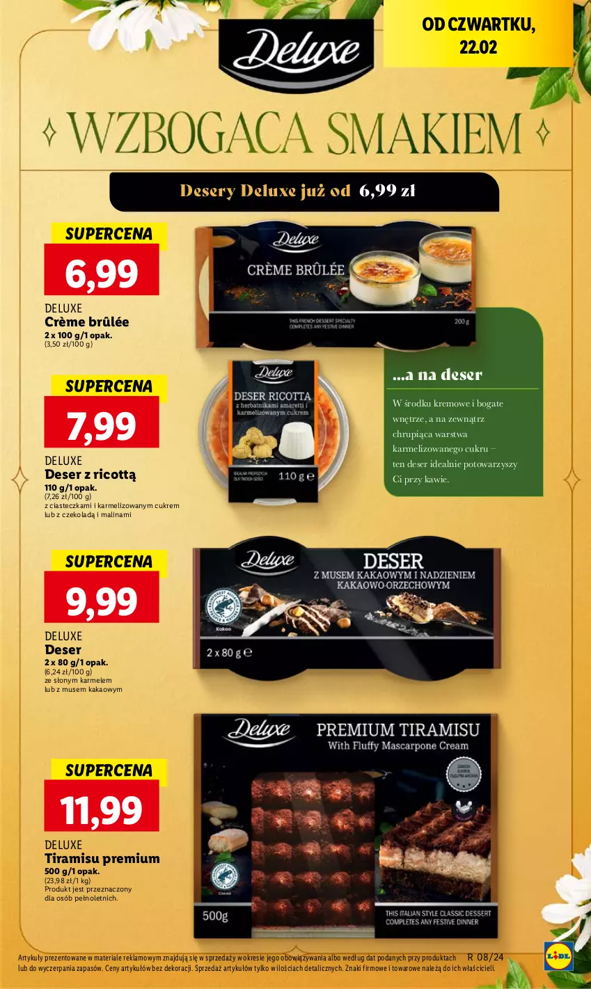 Gazetka promocyjna Lidl - GAZETKA - ważna 22.02 do 24.02.2024 - strona 31 - produkty: Crème brûlée, Deser, Kakao, Mus, Ser