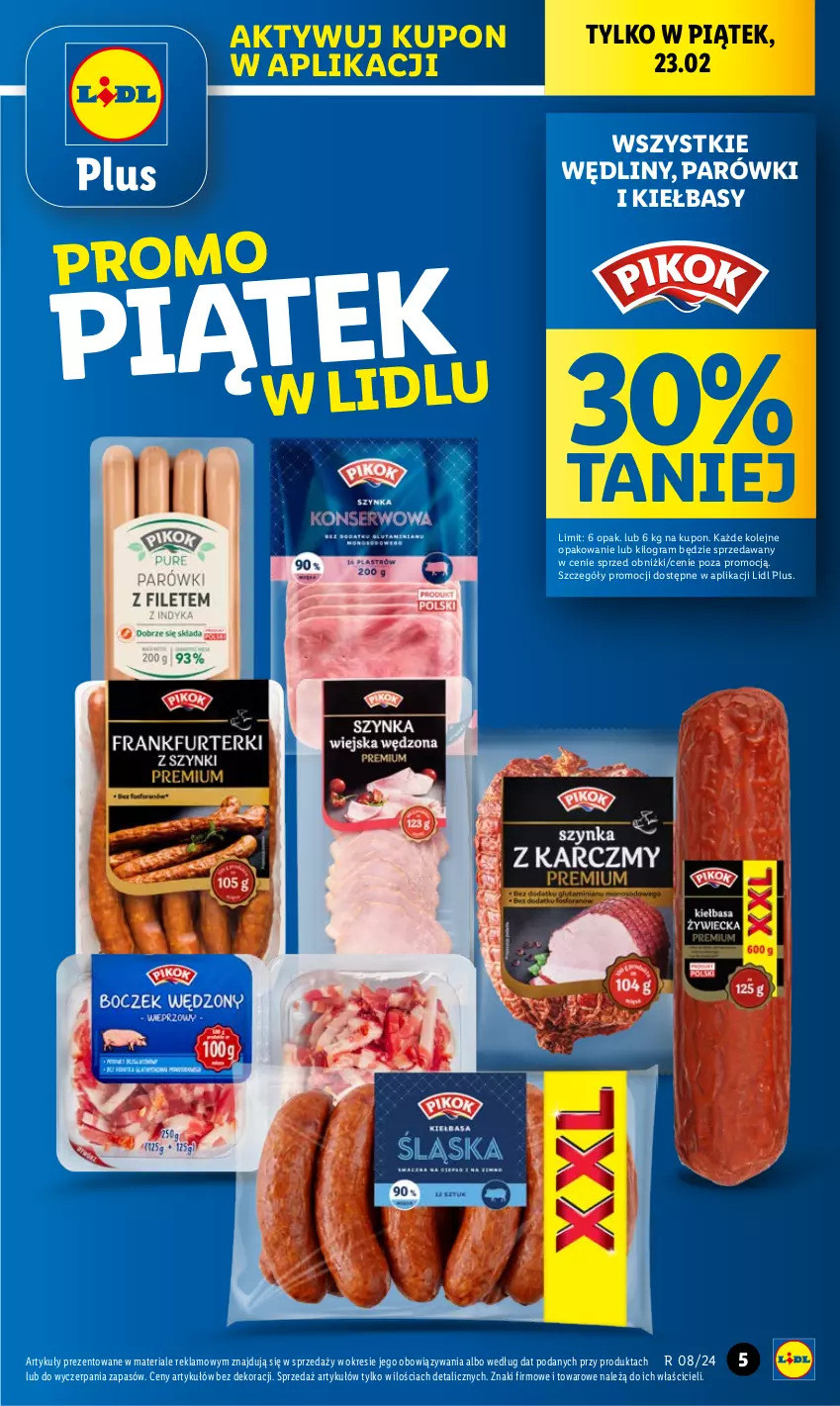 Gazetka promocyjna Lidl - GAZETKA - ważna 22.02 do 24.02.2024 - strona 5 - produkty: Gra, Olej, Parówki