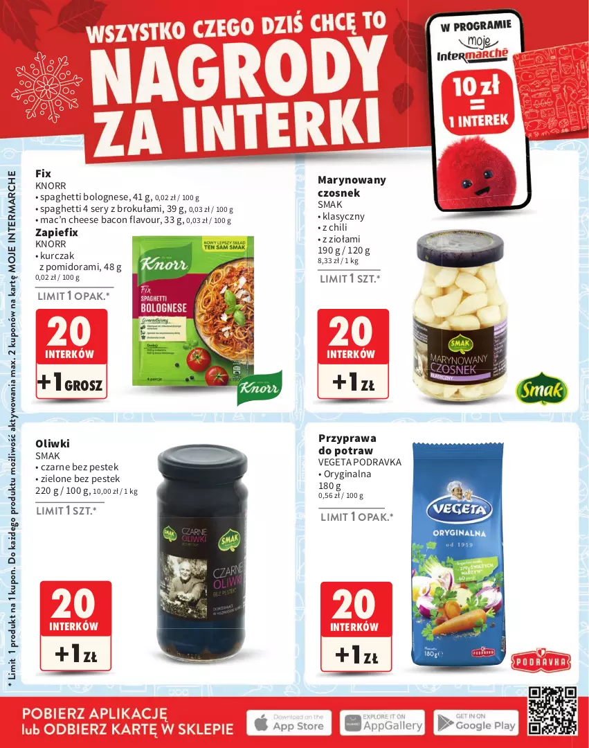 Gazetka promocyjna Intermarche - Gazetka Intermarche - ważna 03.11.2025 do 28.02.2026 - strona 10 - produkty: Czosnek, Gin, Knorr, Kurczak, Oliwki, Podravka, Przyprawa do potraw, Ser, Spaghetti, Stek, Vegeta