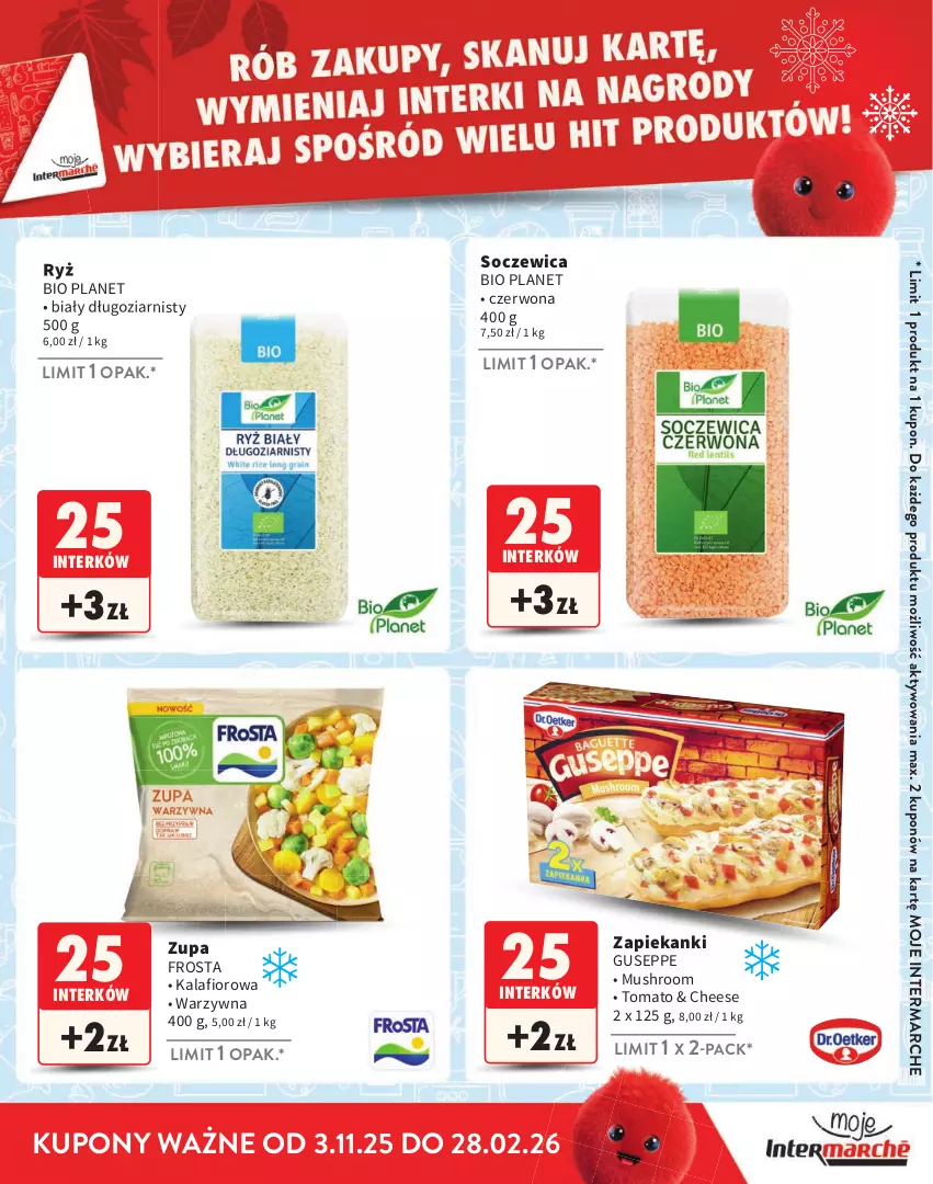 Gazetka promocyjna Intermarche - Gazetka Intermarche - ważna 03.11.2025 do 28.02.2026 - strona 13 - produkty: Frosta, Kalafior, Mus, Ryż, Zupa