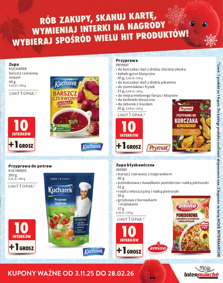 Gazetka promocyjna Intermarche - Gazetka Intermarche - ważna 03.11.2025 do 28.02.2026 - strona 3 - produkty: Fa, Gyros, Kawa, Kebab, Kucharek, Kurczak, Prymat, Przyprawa do potraw, Rosół, Zupa
