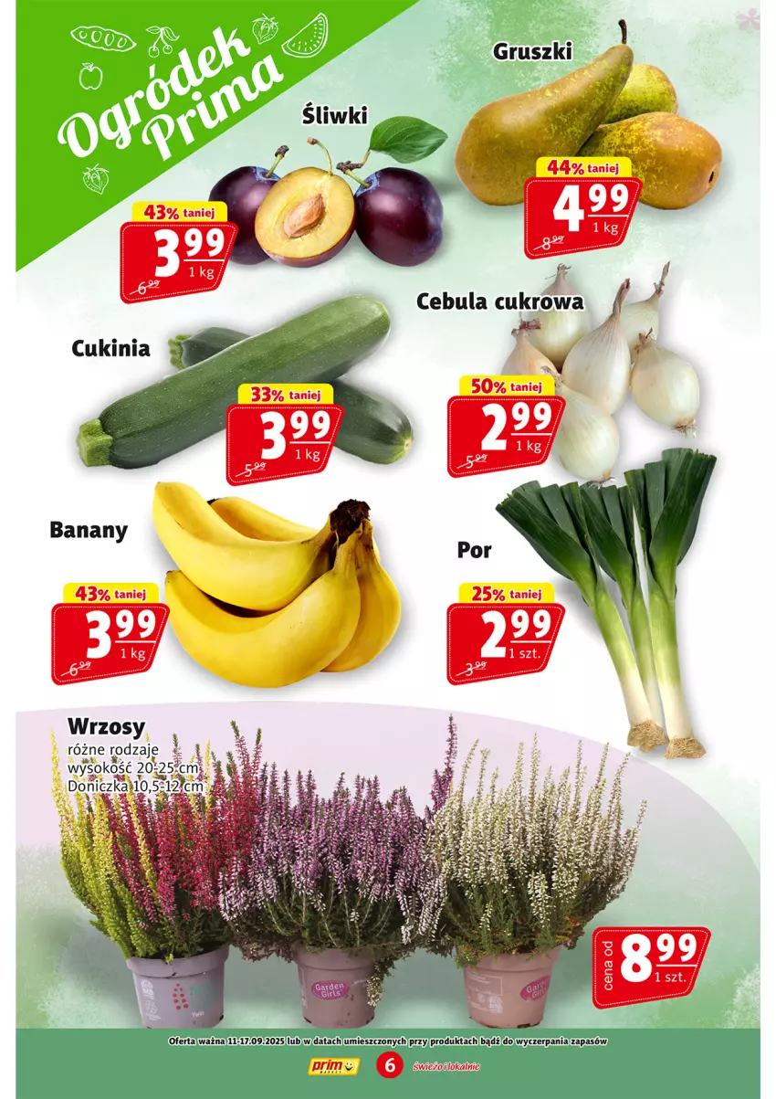 Gazetka promocyjna Prim Market - ważna 11.09 do 17.09.2025 - strona 6 - produkty: Kaki, Por