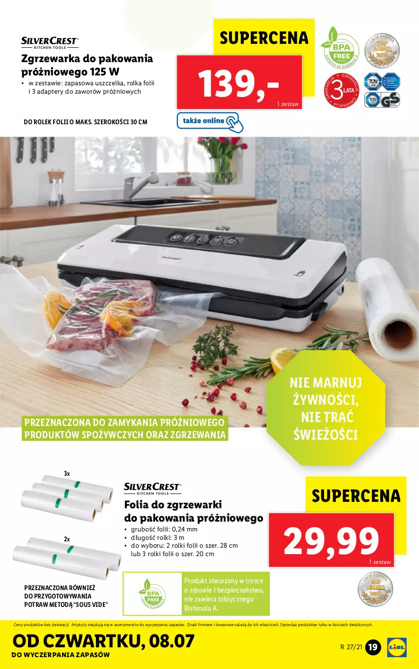 Gazetka promocyjna Lidl - GAZETKA - ważna 05.07 do 10.07.2021 - strona 19 - produkty: Piec, Rolki, Warka, Zdrowie