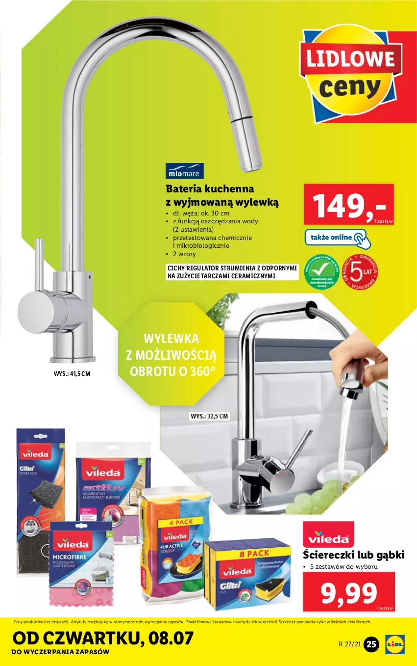 Gazetka promocyjna Lidl - GAZETKA - ważna 05.07 do 10.07.2021 - strona 25 - produkty: Bateria, Bateria kuchenna, Por, Rum