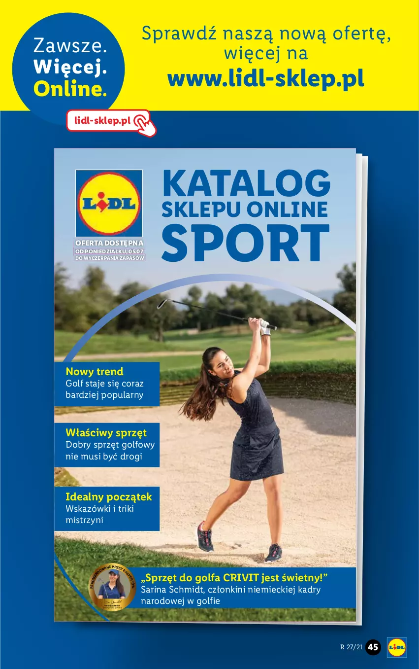 Gazetka promocyjna Lidl - GAZETKA - ważna 05.07 do 10.07.2021 - strona 45 - produkty: Fa, Mus, Por, Sport