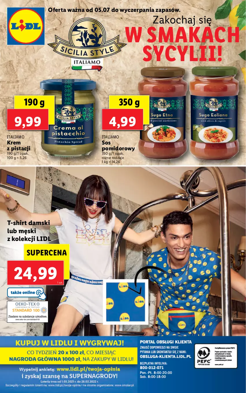 Gazetka promocyjna Lidl - GAZETKA - ważna 05.07 do 10.07.2021 - strona 46 - produkty: Koc, Sos, Sos pomidorowy, T-shirt